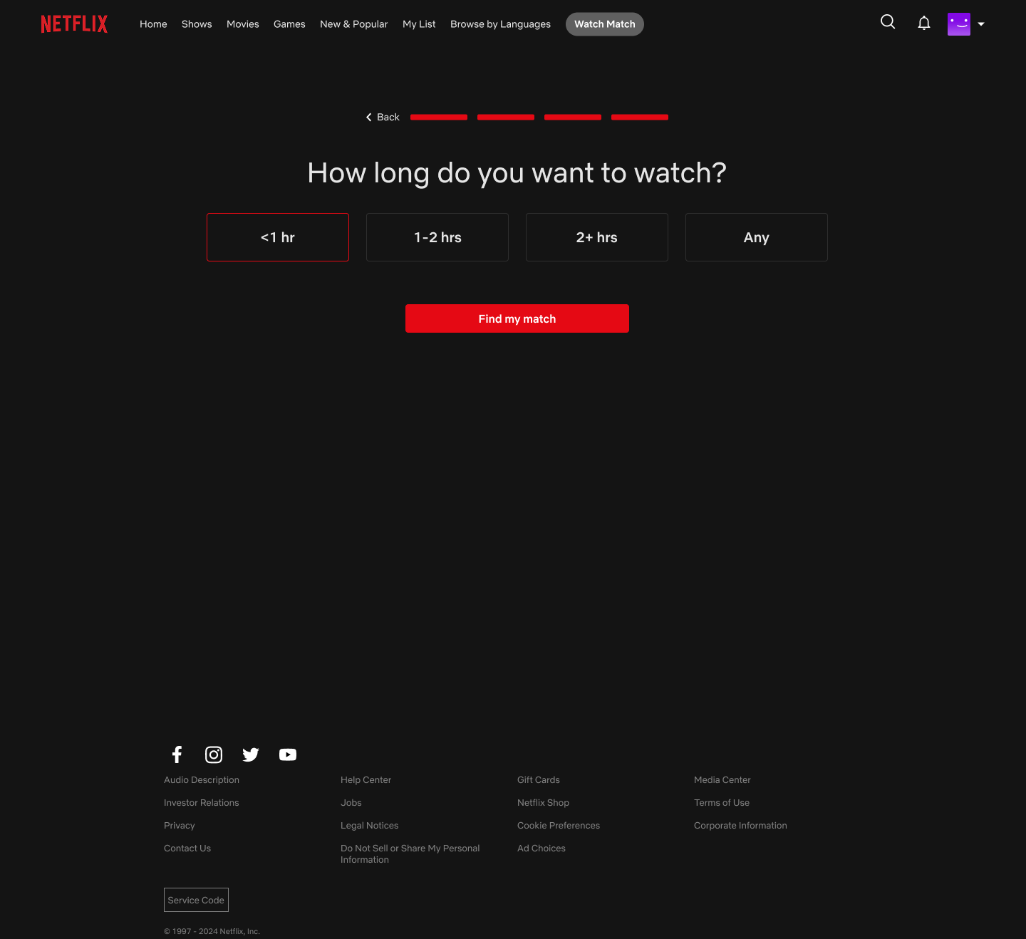 Choose a preferred watch length